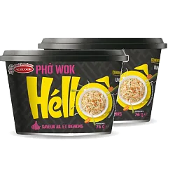 Acecook Hello Rice Лапша рисовая Чеснок&Лук 76г
