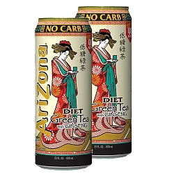Arizona Grean Tea with Ginseng DIET Напиток б/а негазированный ж/б США 650мл