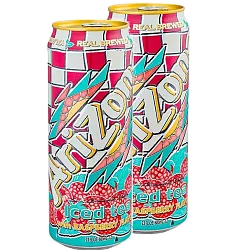Arizona Напиток б/а негазированный Iced tea Respberry flavor ж/б США 0.650л
