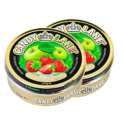 Candy Lane Карамель леденцовые Клубника/Яблоко 200г