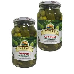 Огурцы Маринованные 970 гр Витал