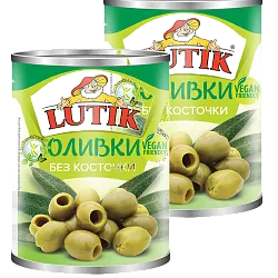 Оливки без Косточки 280 гр Лутик ж/б