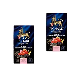 Richard Royal Чай черный Goji&Wild Strawberry 25пак. по 1.7г