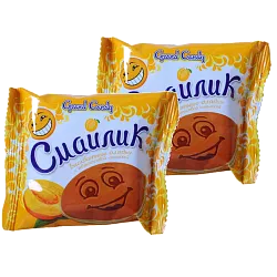 Смайлик Абрикосовый 40 гр Гранд Кенди