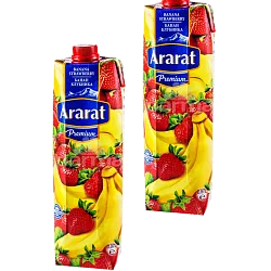 Сок Банановый Клубничный 1 л Арарат