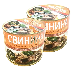 Свинина высший Сорт Тушенная 530 гр Beef Meat