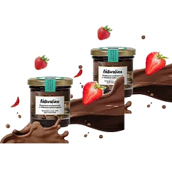 Варенье Клубничное с Темным Шоколадом 170 гр Naturalina